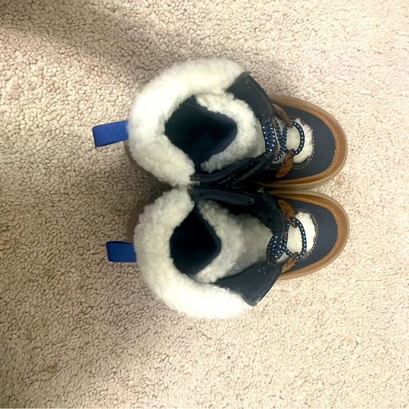 Toddler | Canvas | Sherpa-Trim | High-Top | Sneaker | Boot - Picture 4 of 8